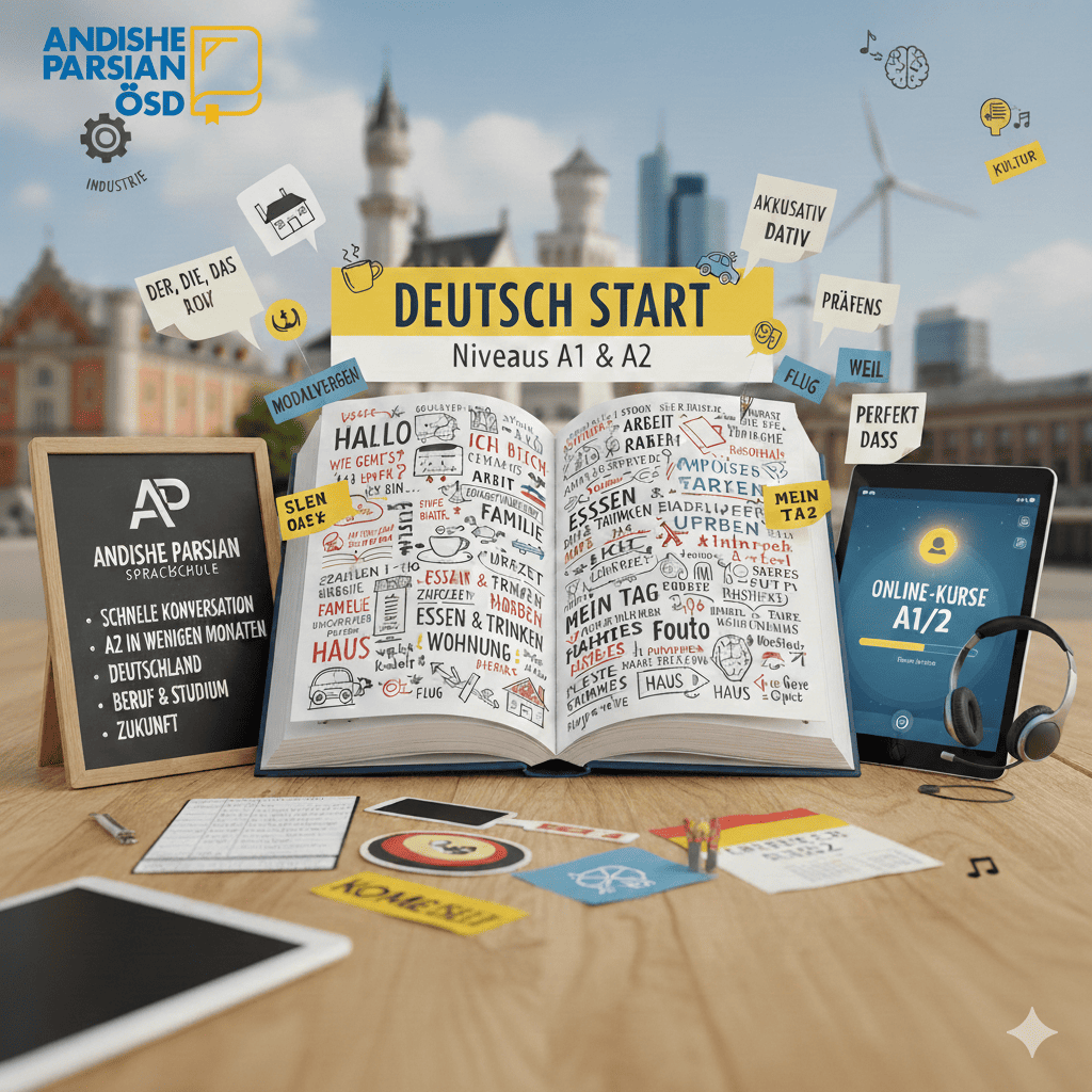 معرفی دوره آموزش زبان آلمانی سطح مبتدی A1 A2